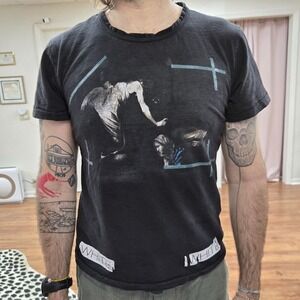 Off-White Caravaggio T-Shirt Graphic Tee Art Design Size S Virgil Abloh‎ 21x25